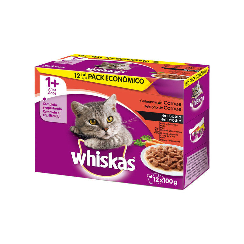 Whiskas Multipack Carne 12x100gr (4 udes.)