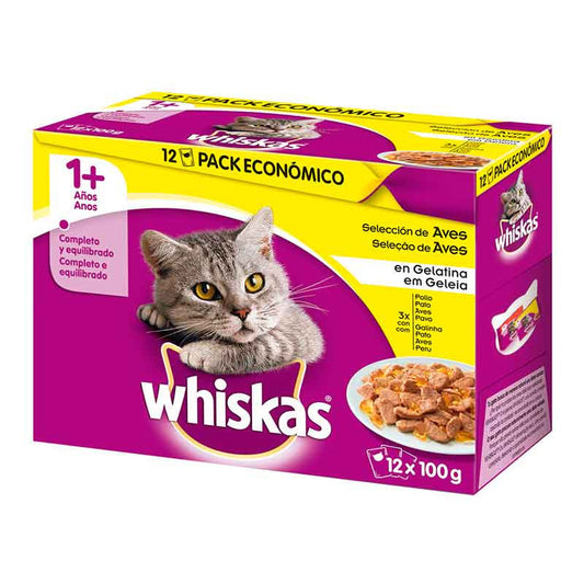 Whiskas senior seleccion aves 4x100 gr (x13)